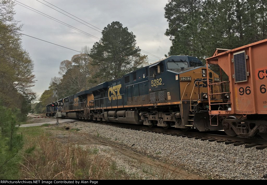 CSX 5282 not running was fourth in line